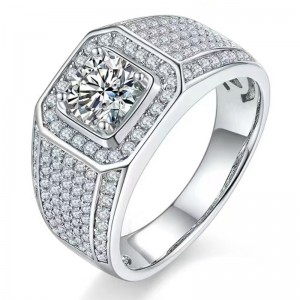 Engagement S925/ 18k/14k/10k with Moissanite/ Real Diamond for Man