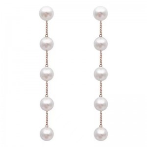 18k Gold pearl earring for girls